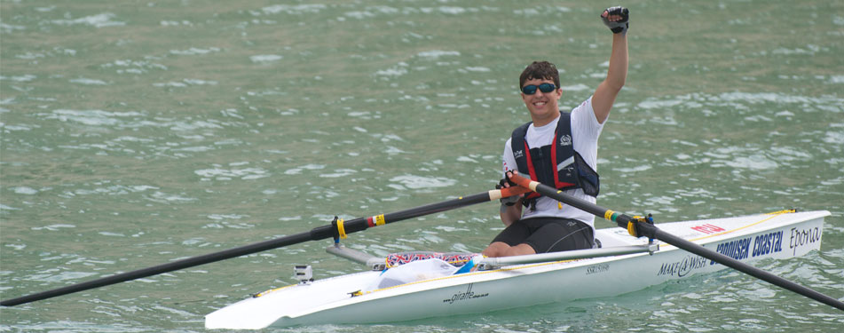 Harry, youngest ever solo rower acr...